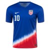 Fotbalový Dres Spojené Státy Americké Pulisic 10 Venkovní Dresy 2024